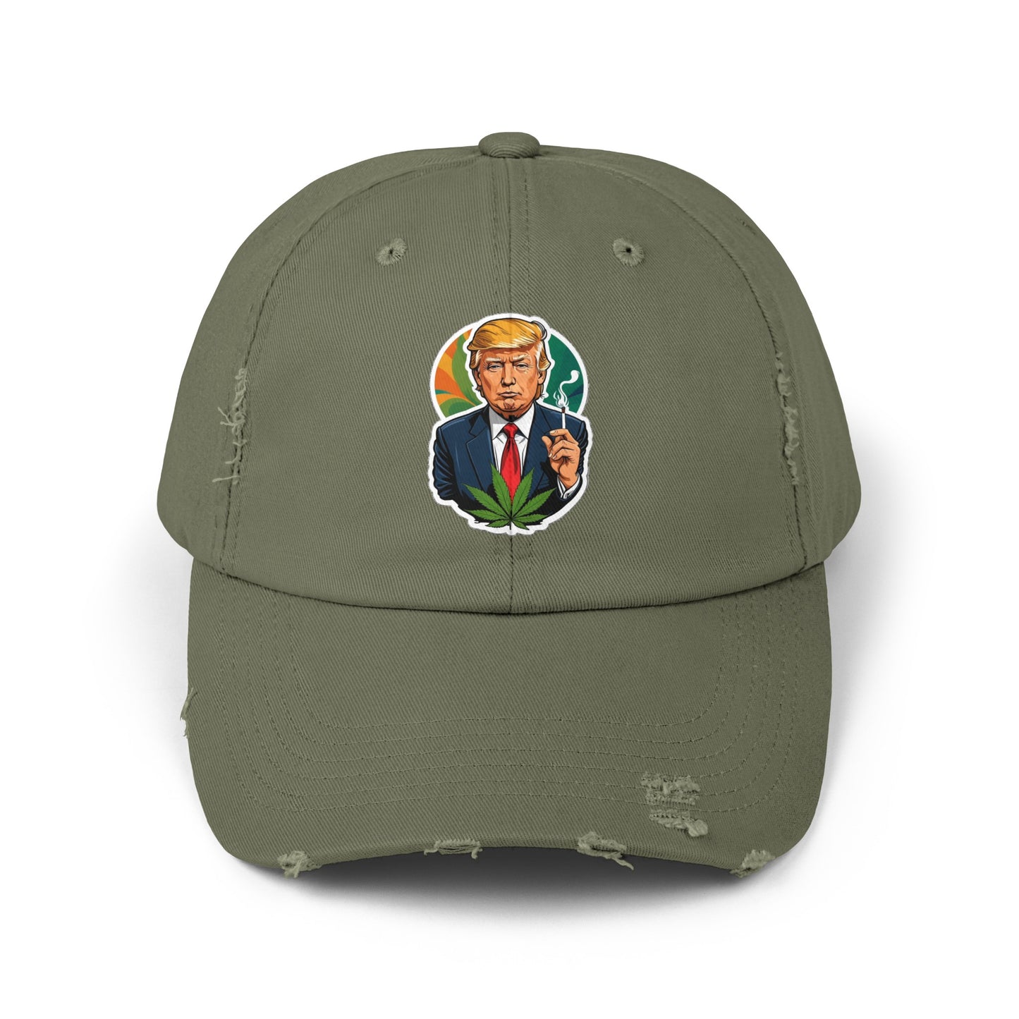 Trump Herbal Distressed Cap