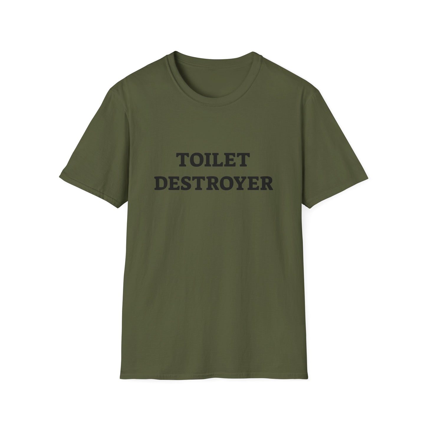 Toilet Destroyer Unisex Funny Tee Shirt Soft Cotton