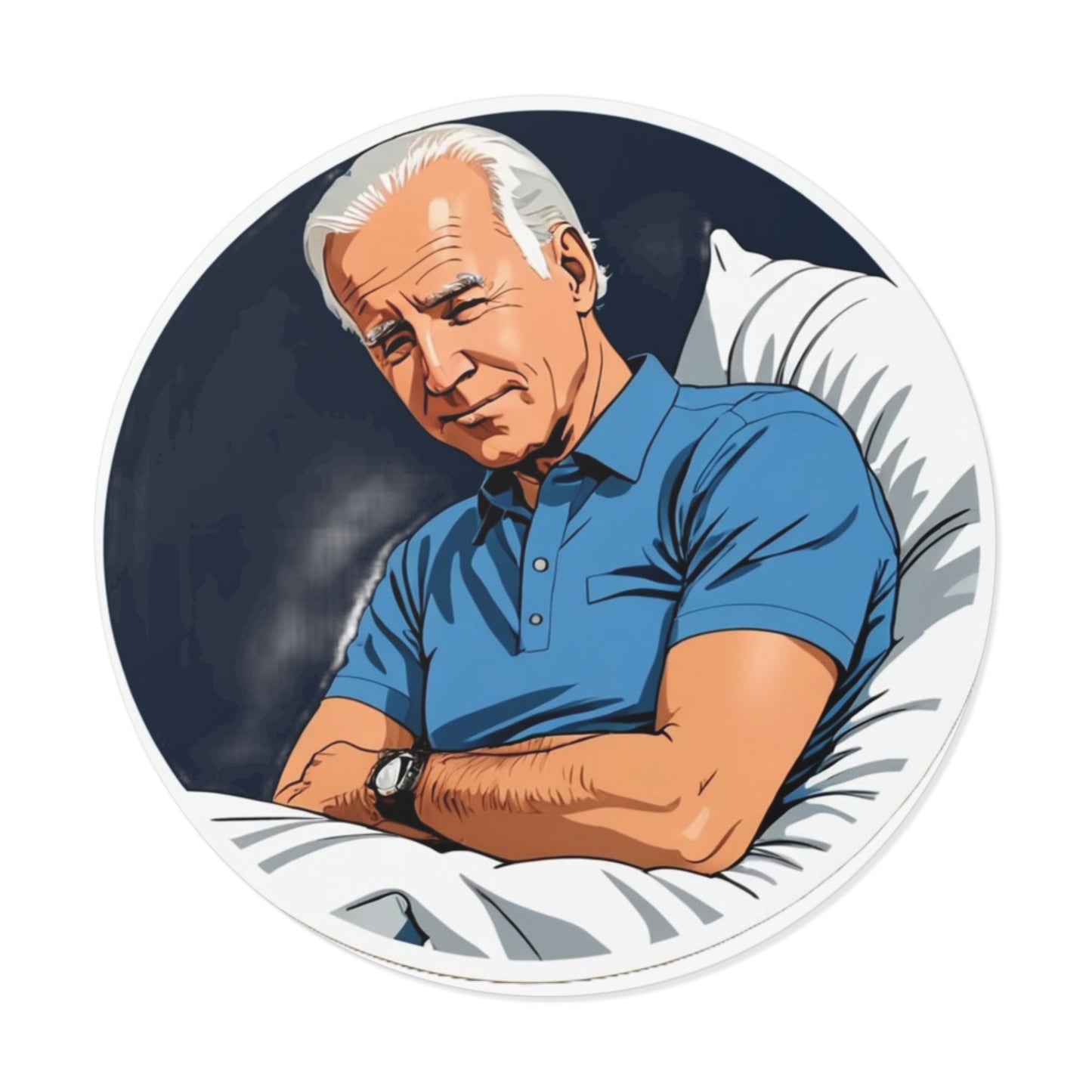 Sleepy Joe Round Sticker