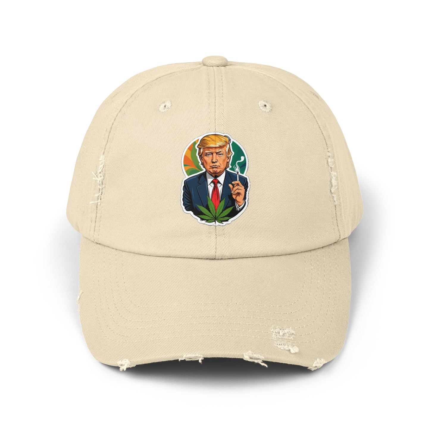 Trump Herbal Distressed Cap