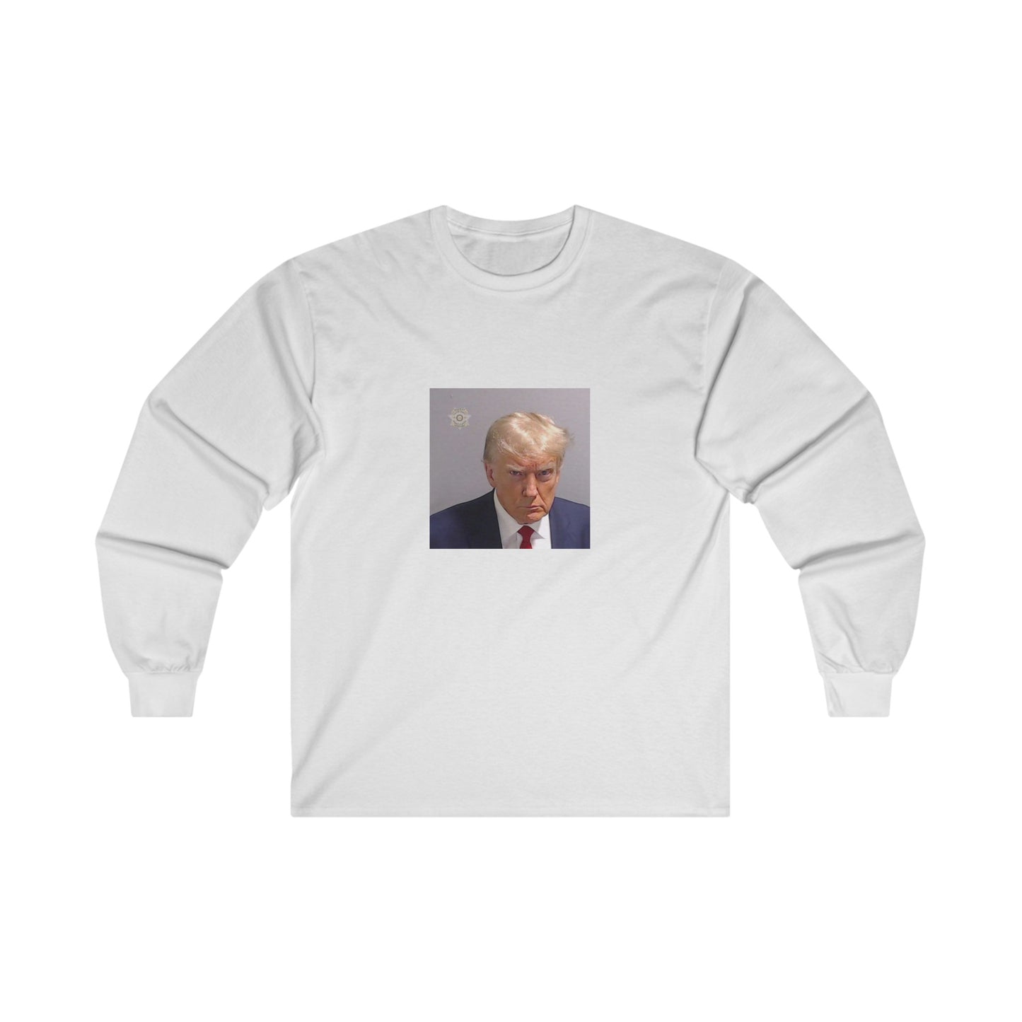 Donald Trump Mugshot LS Long Sleeve Tee All Colors