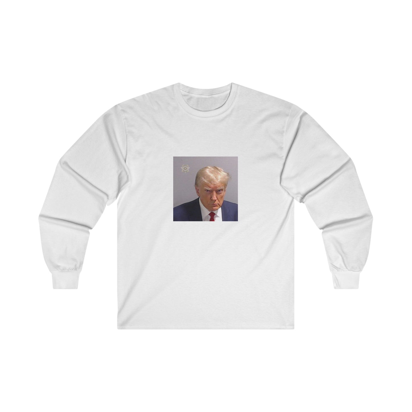 Donald Trump Mugshot LS Long Sleeve Tee All Colors