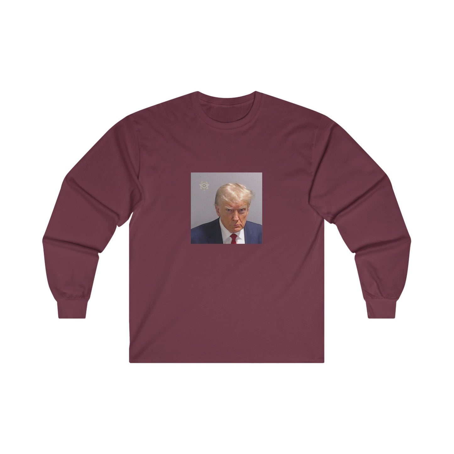 Donald Trump Mugshot LS Long Sleeve Tee All Colors