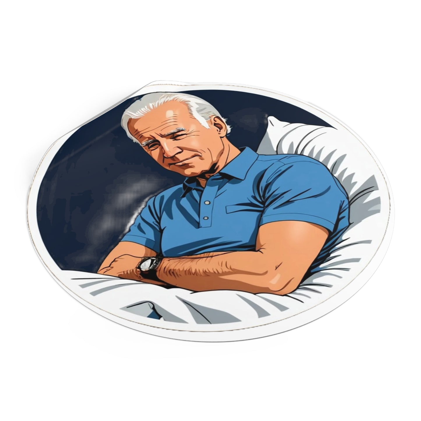 Sleepy Joe Round Sticker