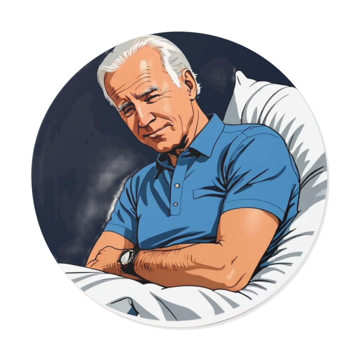 Sleepy Joe Round Sticker