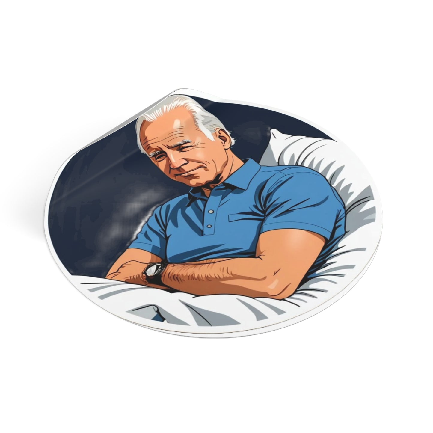 Sleepy Joe Round Sticker