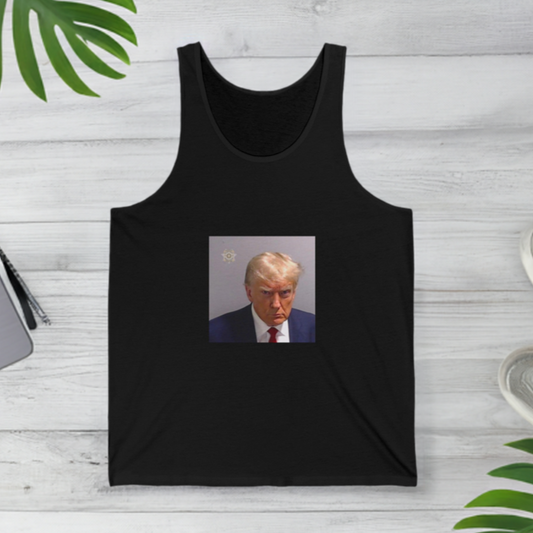 Donald Trump Mugshot Tank Top All Colors Mens